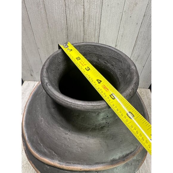 Vtg Colin Thorburn Raku Vase Vessel Signed British Studio Fish Art Decor Accent - Picture 9 of 9